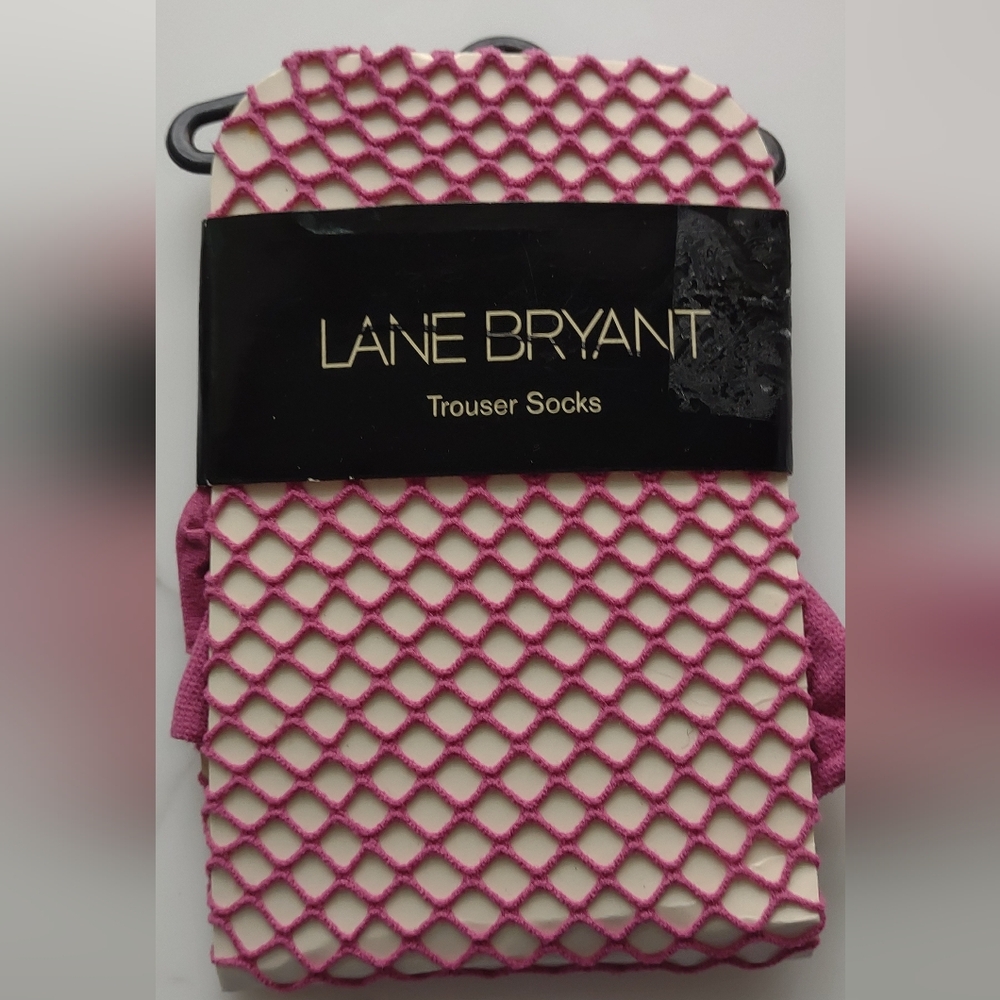 Lane Bryant Pink Fishnet Trouser Socks